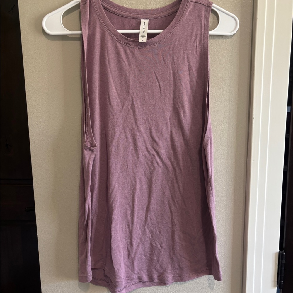 Athleta Lavender Muscle Tee